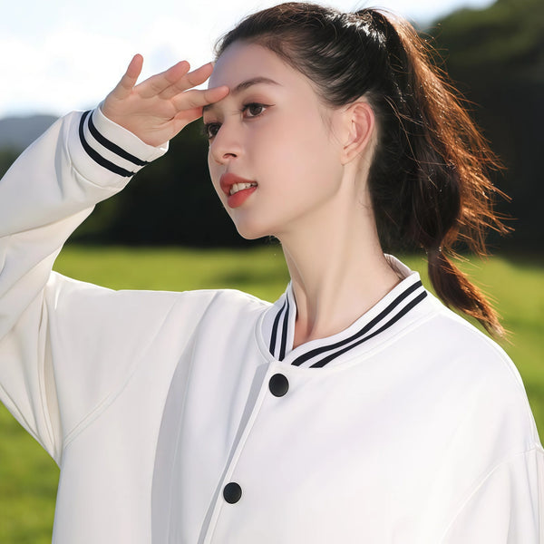 2026 Thin button baseball suit causal couples jacket  for Early autumn trend fashion daily customized group clothes