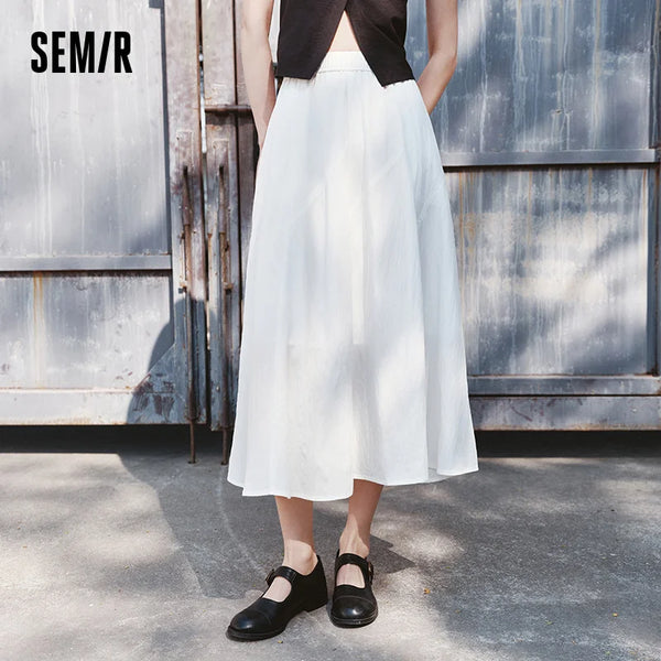 សំពត់នារី Semir ឆ្នាំ ២០២៦ ចង្កេះយឺត រាងដូចខ្សែ អាវរលុង ស្ទីលធម្មតា ទន់ ឆើតឆាយ មានផាសុកភាព ពាក់ប្រចាំថ្ងៃ