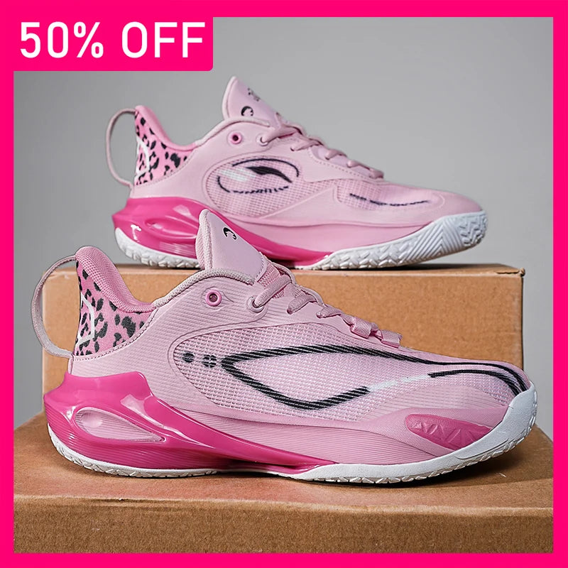 Unisex Basketball Shoes High Quality Mesh Breathable Practical Competition Training Shoes Rebound Anti Slip Flat Shoes for Teen