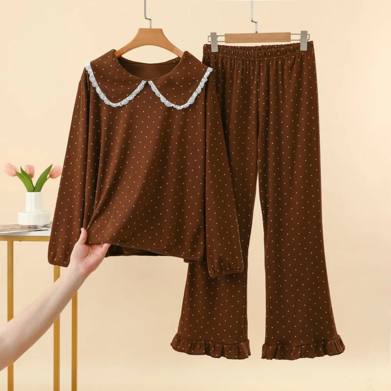 Women's Pajamas Pijama Home Wear 2 Pieces Set for Woman Pyjamas 2026 Spring Autumn Nightwear for Ladies Long Sleeve Sleepwear