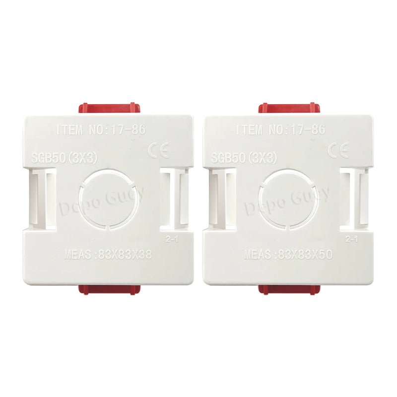 86 Type Switch Mounting Box Cassette Flame Retardant Plastic PVC Junction Back Box Universal White Electrical Concealed Box
