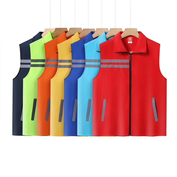 Four Seasons safety vest working clothes for construction emergency management rescue patrol delivery clothing custom logo