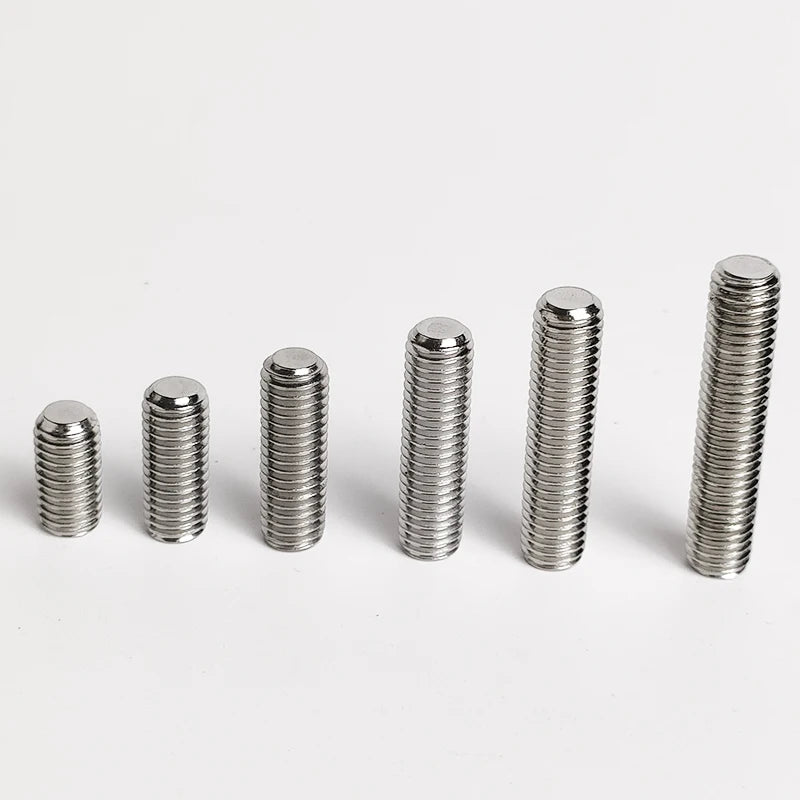 M3-M10 DIN913 Black Steel 304 Stainless Steel Hex Hexagon Socket Allen Flat Point Set Screw Grub Bolt Assortment Kit