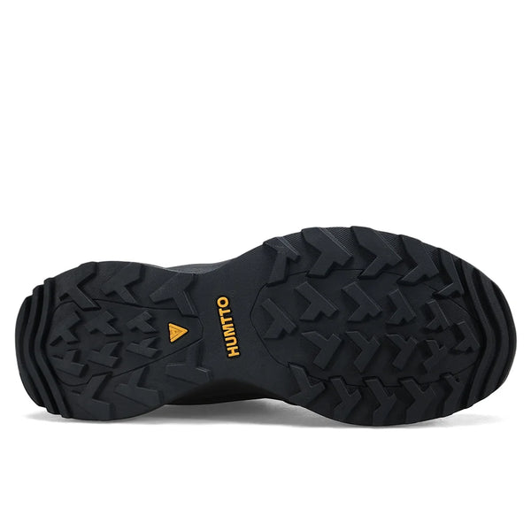 HUMTTO Leather Hiking Shoes Camping Trekking Sneakers for Men Water-resistant Climbing Shoes Outdoor Safety Walking Mens Shoes