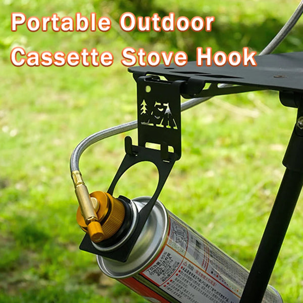 Gas Tank Hanger Clip Tool Gas Butane Hanging Hook Camping Table Racker Gas Tank Hook Camping Equipment