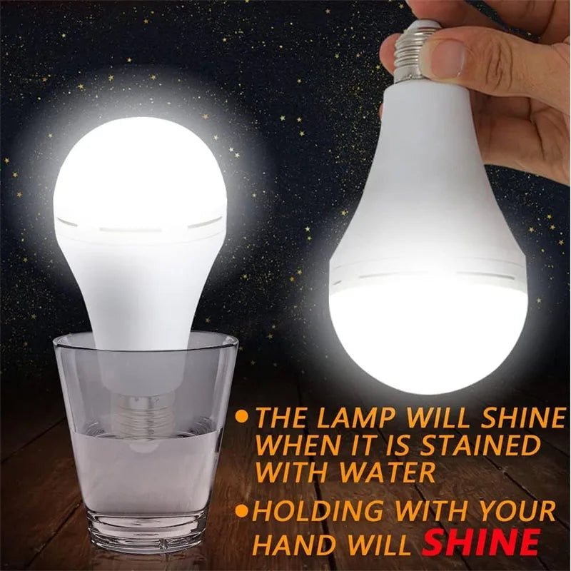 E27 Rechargeable LED Lamp Bulbs 7-15W High Brightness Emergency Light Bulb Outdoor Camping Fishing Portable Lamps Lights