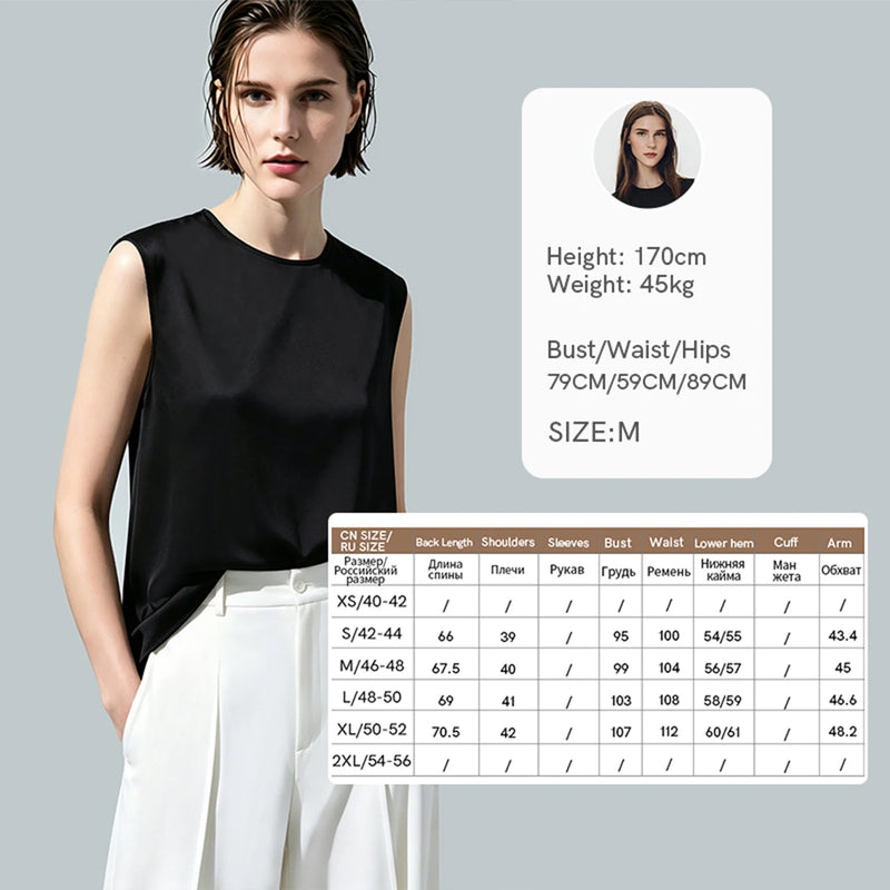 Amii Woman Trousers 2026 Summer New O-Neck Pleated Chiffon Long Dress Separate Casual Flowy Sleeveless Women's Blouse 12652065
