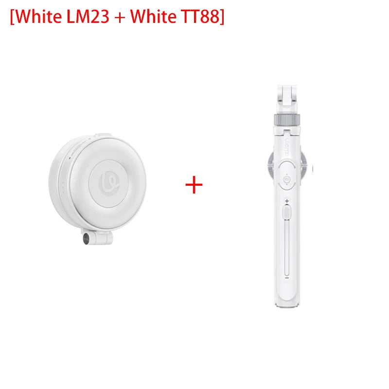 ភ្លើង LED Ulanzi LM23 Magsafe Pocket អាចបត់បាន ភ្លើងវីដេអូ 360 ដឺក្រេ អាចលៃតម្រូវបាន 2500-8500K ពណ៌ពីរ សម្រាប់ទូរស័ព្ទ iPhone 17 16 Android ថតផ្ទាល់