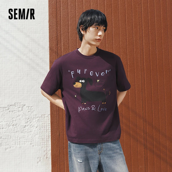 អាវយឺត Semir Unisex បោះពុម្ពលំនាំឆ្នាំ ២០២៦ កអាវរលុង រចនាប័ទ្មប្រចាំថ្ងៃ ទន់ មានផាសុកភាព