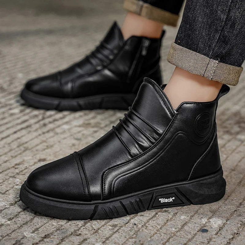 Men's winter casual outdoor sport fashion youth comfortable wear-resistant cotton warm shoes non-slip wear-resistant tide shoes