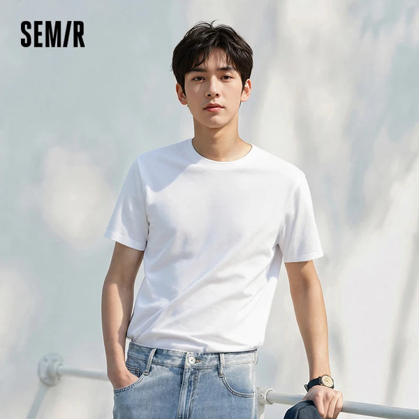 អាវយឺតក O សម្រាប់បុរស Semir រដូវក្តៅ 2026 អាវធម្មតា ត្រជាក់ មានអារម្មណ៍រឹងមាំ សម្រាប់ពាក់ប្រកបដោយផាសុកភាព