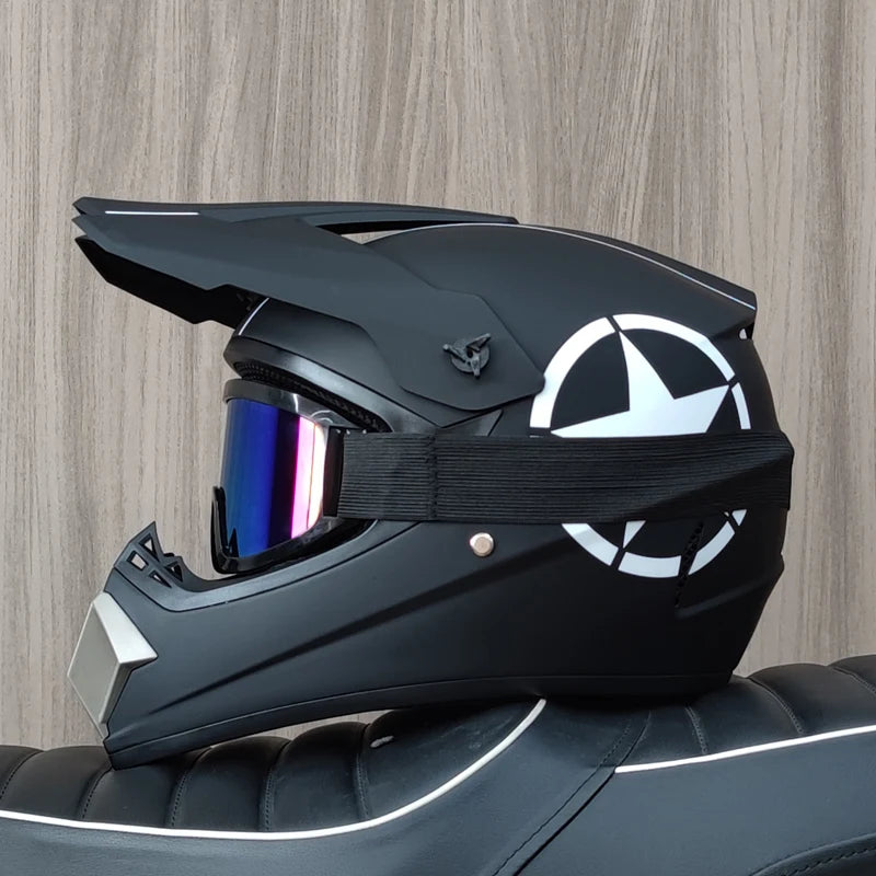 Off Road Motorcycle Helmet DOT Certified Motocross Dirt Bike Helmet ATV MX Downhill Racing Full Face Helmet Casco Moto Capacete