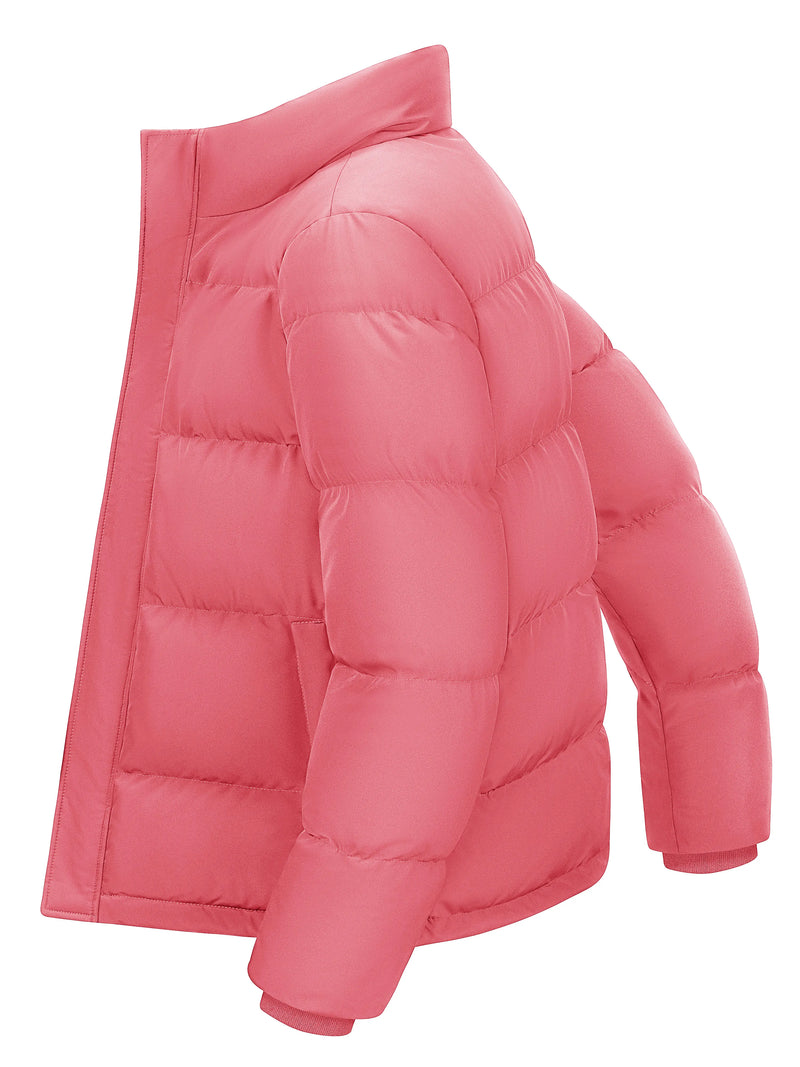 TACVASEN Winter Duck Down Jackets Mens Stand Collar Quilted Jackets Water Resistant Lightweight Puffer Jacket Windbreaker Coats