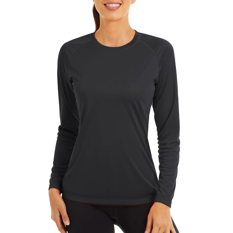 TACVASEN UPF 50+ Sun/Skin Protection Quick Dry T-Shirts Womens Long Sleeve Outdoor Performance Tee Shirts Summer Casual Tops