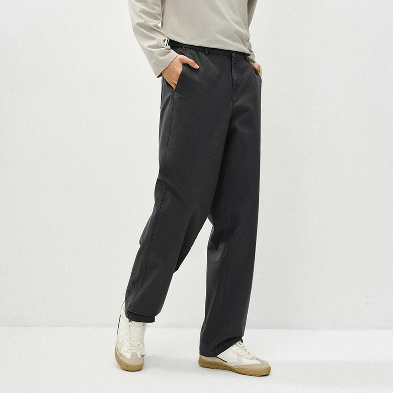 Semir Cleanfit Pants Men 2026 Autumn Winter Loose Straight Leg Casual Versatile Comfortable Daily Wear Stylish Trousers