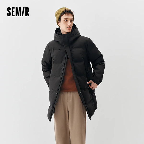អាវក្រៅ Semir សម្រាប់បុរស ការពារទឹកជ្រាប ឆ្នាំ២០២៦ សម្លៀកបំពាក់ប្រចាំថ្ងៃរដូវរងាថ្មី រចនាប័ទ្មទីក្រុង ធម្មតា អាកាសធាតុត្រជាក់ ស្លៀកពាក់ជាស្រទាប់ៗជារៀងរាល់ថ្ងៃ