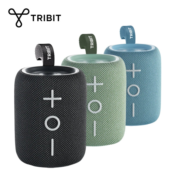 TRIBIT New StormBox Mini+ Portable Bluetooth Speaker,12W Power 360° Sound With XBass, LEDs, APP Control, IPX7 Waterproof Outdoo