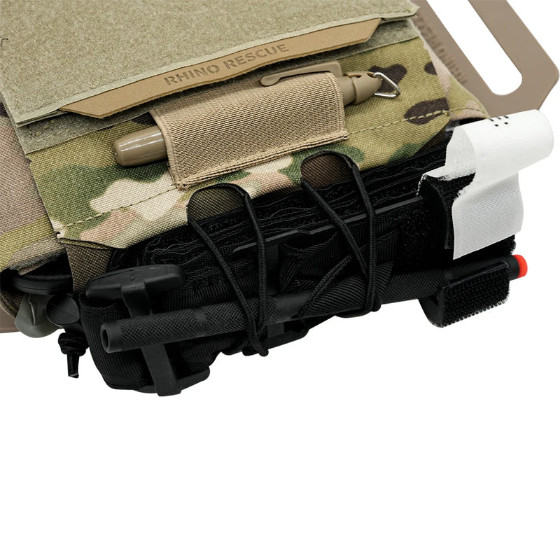 RHINO RESCUE Tactical Molle Medical Pouch Horizontal IFAK Bag Quick Release First Aid Kit for Belt Vest Outdoor