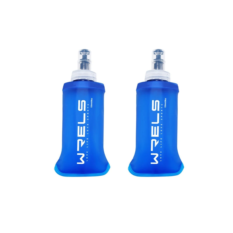 WRELS Water Bottle TPU BPA-Free Folding Soft Flask Outdoors Sport Water Bottle Running Camping Cycling Collapsible Water Bottle