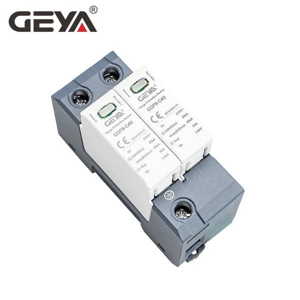 ឧបករណ៍ការពារការកើនឡើង GEYA GSP9 2P 4P 20KA-40KA SPD AC275V ឧបករណ៍ការពារការកើនឡើង SPD សម្រាប់ផ្ទះ 1P+N Din Rail