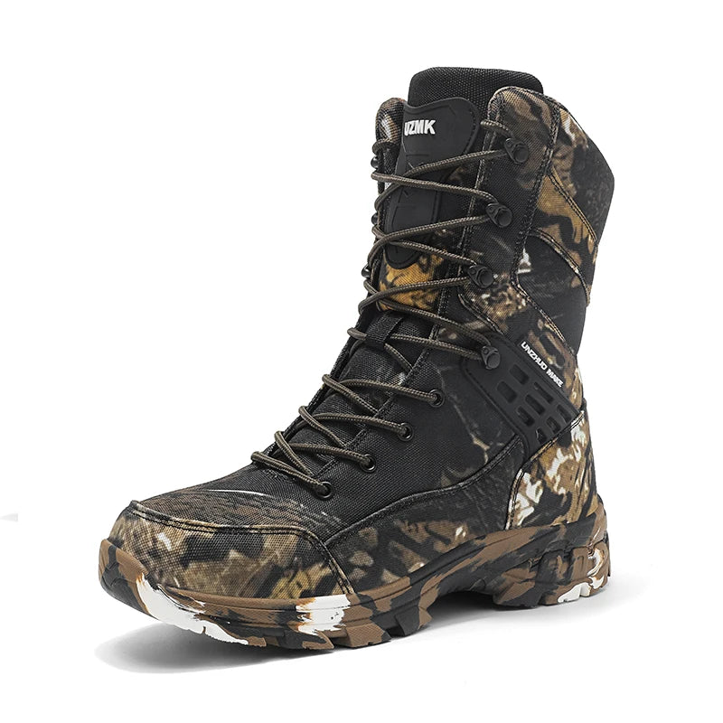 Men's training boots four seasons light anti-slip breathable casual outdoor field hiking Professional Battlefield tactical boots