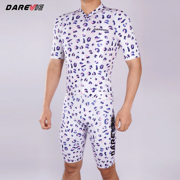 ឈុតសម្លៀកបំពាក់ជិះកង់ DAREVIE អាវជិះកង់បុរស Pro Level ធន់នឹងសំណើម ធន់នឹងការរអិល មានផាសុកភាព សំណាញ់ស្រាល ទន់