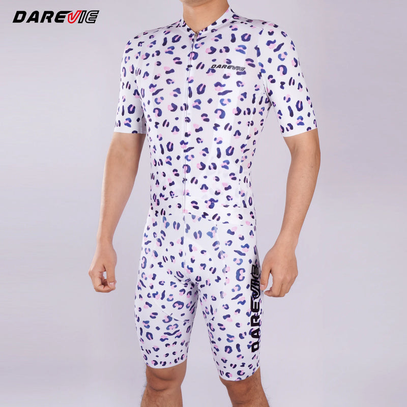ឈុតសម្លៀកបំពាក់ជិះកង់ DAREVIE អាវជិះកង់បុរស Pro Level ធន់នឹងសំណើម ធន់នឹងការរអិល មានផាសុកភាព សំណាញ់ស្រាល ទន់