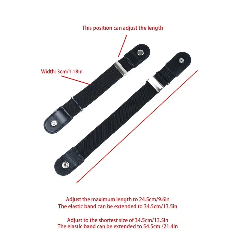 2pcs Women's Casual Belt Set,Simple Short Elastic Waistband for Jeans, Available 6 Colors to Match Various Styles,elastic band