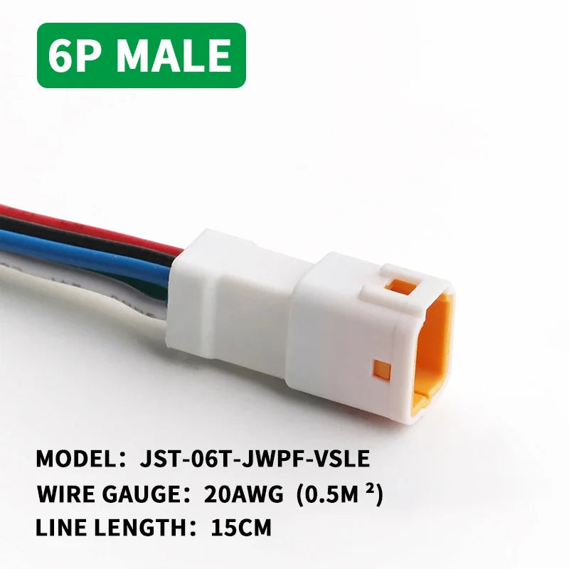 ឧបករណ៍ភ្ជាប់ខ្ទាស់រថយន្ត JWPF JST ខ្នាតតូចចំនួន ២០ ឈុត ទំហំ ១៥ សង់ទីម៉ែត្រ ឌុយ និងរន្ធ ឆបគ្នាជាមួយ 02R-JWPF-VSLE-S /02T-JWPF-VSLE-S