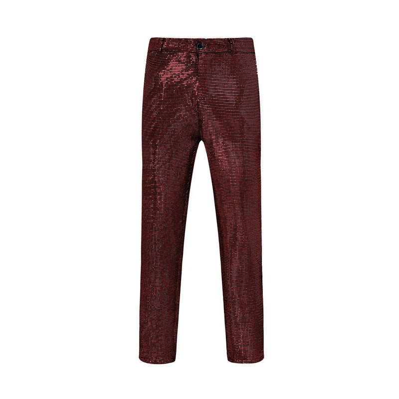 2026 New Men's Silver Round Sequin Trousers, Fashion Party/Performance Pants, Red Gold Pant, 2026 New