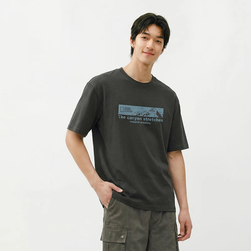 Semir Mens Tshirt 2026 Outdoor Printed Knitted Trendy Versatile Casual Style Soft Daily Wear