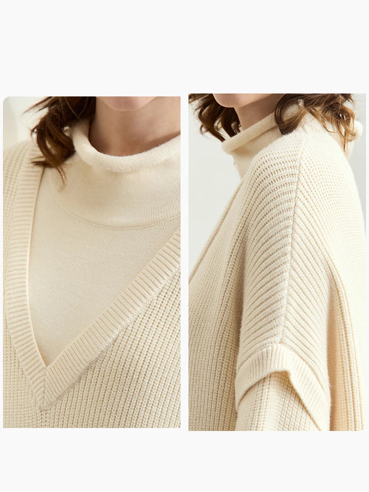រ៉ូប AMII Minimalist Womens រដូវរងាឆ្នាំ ២០២៥ រ៉ូបពាក់កណ្ដាលកអាវសម្រាប់ធ្វើដំណើរថ្មី សម្លៀកបំពាក់នារី រ៉ូប Midi រលុង 12444229