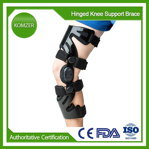 Hinged Knee Support Brace for ACL, MCL, PCL, Ligament Sports Injuries, Meniscus Tear, Knee Joint Pain with Side Stabilizers