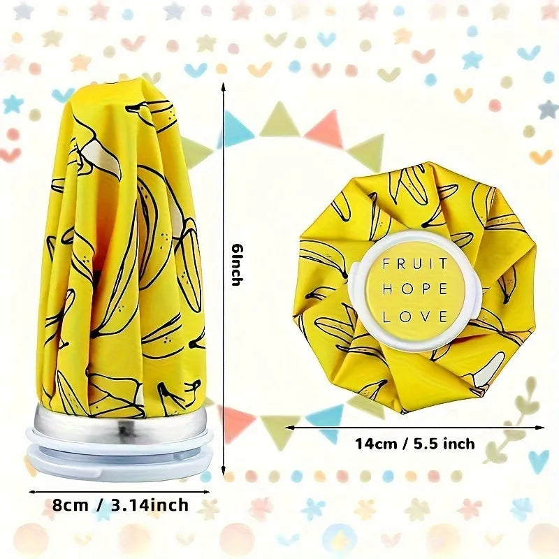 1pc Reusable Ice Packs for Hot And Cold Use, Hot Water Bags for Injuries, Cold Compress Bags to Relax.4 kind of Cute Designs.