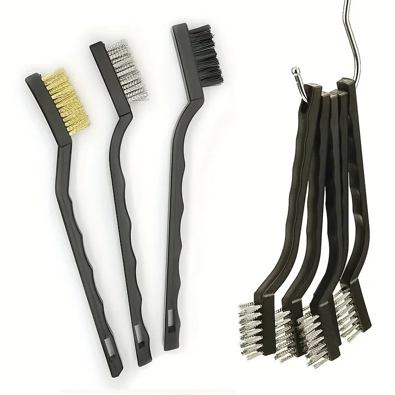 1set Professional Wire Brush Set - for Cleaning, Welding,Slag Removal, And Rust Removal,Wire Brushes,for Cleaning.cleaning brush