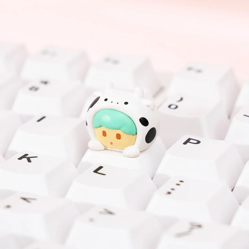 Akko Animal Artisan 3D Keycap & Switch Tester with Clicky Creamy Cyan Switch MX Mechanical Keyboard DIY Kawaii Desk Accessories