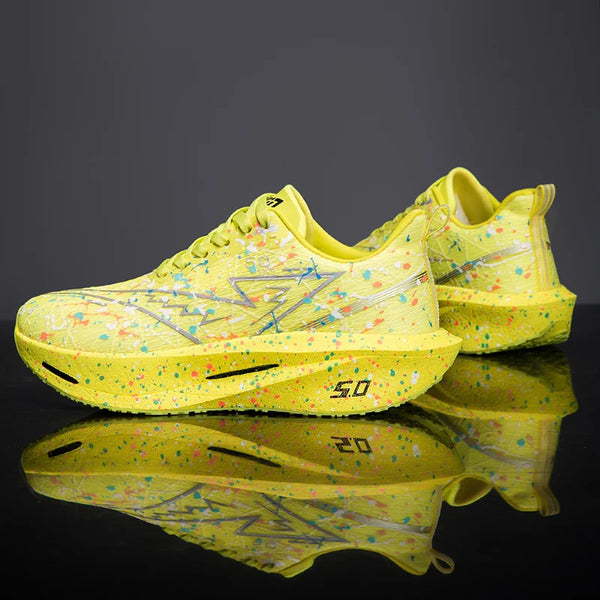 Couples breathable light running shoes four seasons unisex racing sneakers fashion soft-sole men women casual speed sports shoes