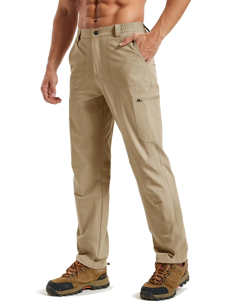 TACVASEN Men's Hiking Quick Dry Lightweight Pant Waterproof Breathable Outdoor Fishing Pants Summer Casual Tactical Trouser