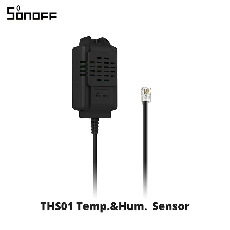 SONOFF THS01/WTS01 Temperature Humidity High Accuracy Sensor Monitor Module RL560 Extension Cable Support TH Elite/Origin