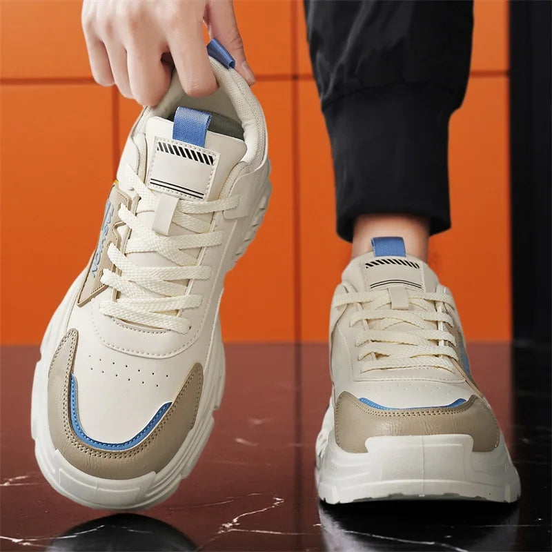 Men's casual sneakers four seasons new soft sole anti-slip outdoor city walking shoes fashion youth Joker sports running shoes