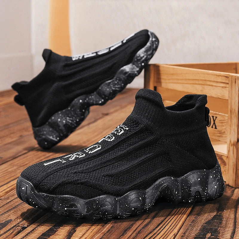 Mens Walking Shoes Summer Breathe Mesh Lightweight Soft Sole Casual Sneakers Daily Fitness Training Tennis Shoes for Man