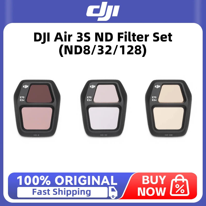 DJI Air 3S ND Filter Set (ND8/32/128) Provides for DJI Air 3S New in Stock