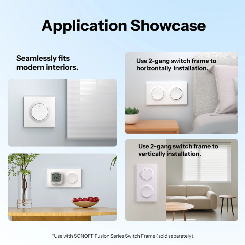 SONOFF Orb-RBS Fusion Series Matter Over WiFi Smart Roller Shutter Wall Switch MINI-RBS-E Works With Google Home Alexa AppleHome