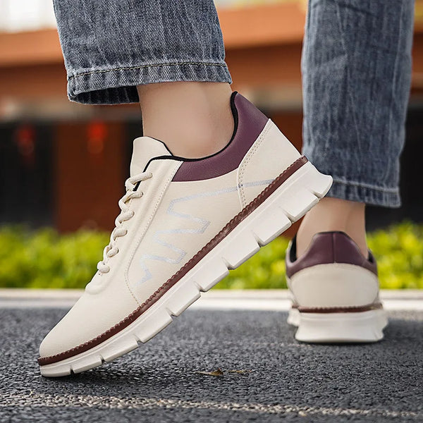 Cheap Men Casual Sneakers Leather Casual Shoes Fashion Sport Sneakers Anti Slip Dropshipping