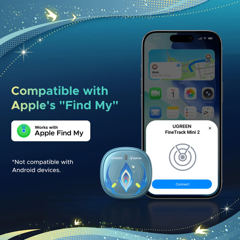UGREEN FineTrack Mini 2 Honkai: Star Rail Edition Smart Bluetooth Tracker, FineTrack Mini 2, Apple Find My Compatible, iOS Only