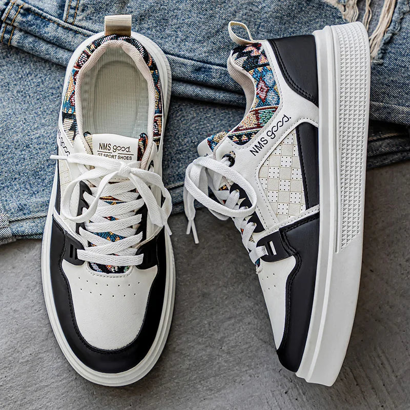 Men's casual shoes four seasons new breathable soft-sole non-slip comfort outdoor flat walking shoes students sports board shoes