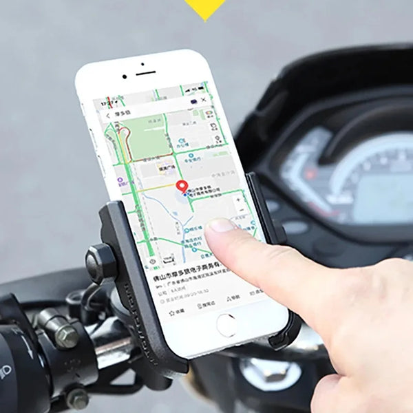 ជើងទ្រទូរស័ព្ទ Motowolf សម្រាប់ម៉ូតូ កង់ ម៉ូតូ បង្វិលបាន 360 ដឺក្រេ អាចដាក់ទូរស័ព្ទបានគ្រប់ម៉ូដែល មានរន្ធ USB អាលុយមីញ៉ូម