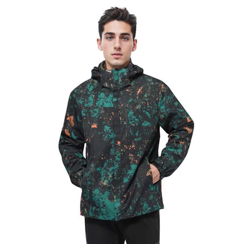 HUMTTO Waterproof Men's Jacket Autumn Winter Keep Warm Camping Hiking Jackets Sports Hunting Jackets Outdoor Windbreaker Coats