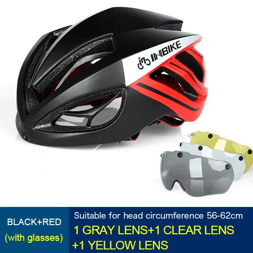 INBIKE Light Bicycle Helmet Safe Hat For Men Women Ultralight MTB Bike Helmet with Taillight Sport Riding Cycling Helmet IH19301