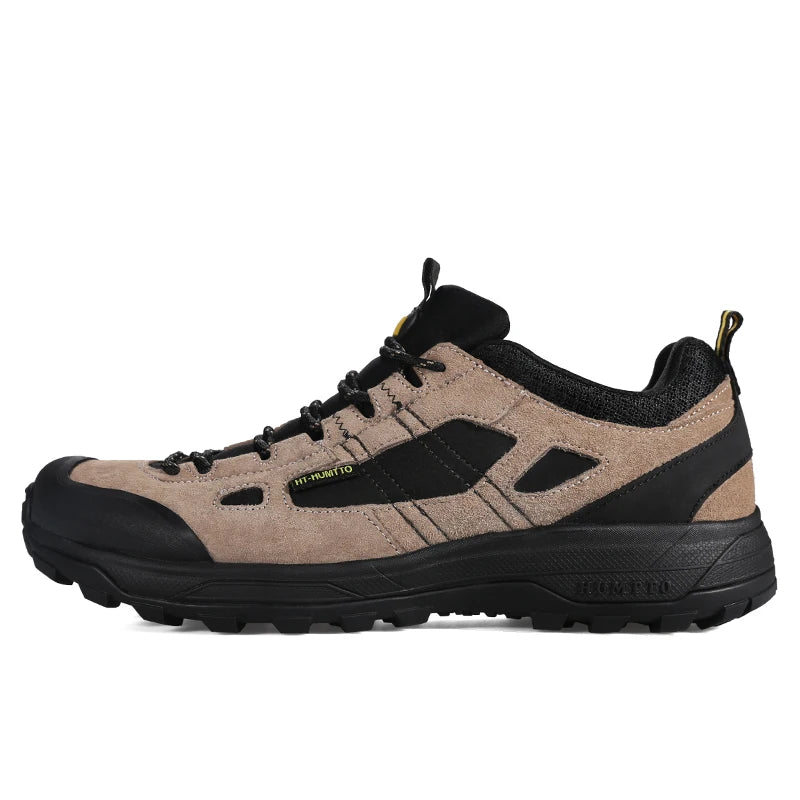HUMTTO Trekking Shoes for Men Waterproof Climbing Hiking Shoes Mens Sports Luxury Designer Outdoor Leather Safety Sneakers Man
